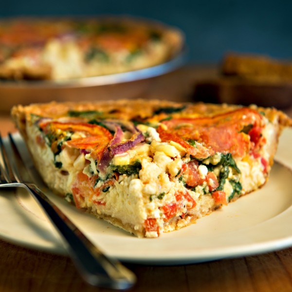 Mediterranean Veggie Quiche at Grand Traverse Pie Company