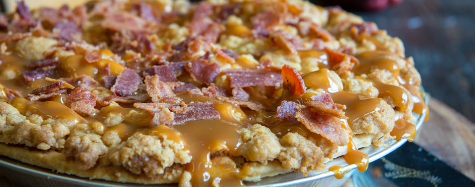 Caramel Apple Bacon Pie - Available for a limited time at Grand Traverse Pie Company